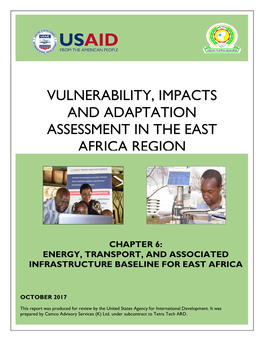 Vulnerability, Impacts and Adaptation Assessment in the East Africa Region