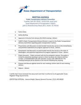 PTAC Meeting Handouts 4-30-2019