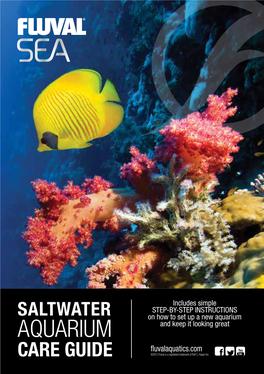 SALTWATER on How to Set up a New Aquarium  AQUARIUM and Keep It Looking Great Fluvalaquatics.Com CARE GUIDE ©2013 Fluval Is a Registered Trademark of Rolf C