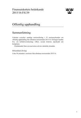 Offentlig Upphandling