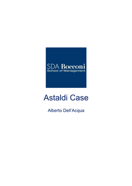 Astaldi Case