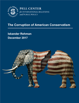 The Corruption of American Conservatism