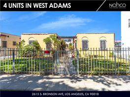 4 Units in West Adams