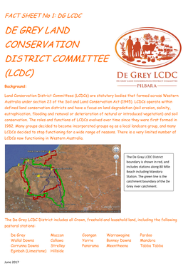 Lcdc De Grey Land Conservation District Committee (Lcdc)