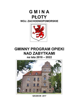 GMINNY PROGRAM OPIEKI NAD ZABYTKAMI Na Lata 2018 – 2022