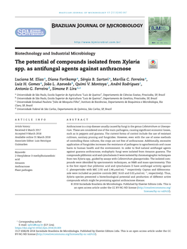 The Potential of Compounds Isolated from Xylaria Spp. As Antifungal