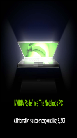 NVIDIA Redefines the Notebook PC
