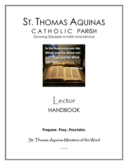 View / Download the Lector Handbook