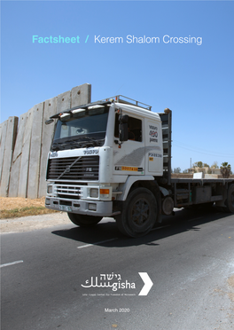 Factsheet / Kerem Shalom Crossing