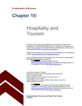 Chapter 15 Hospitality and Tourism.Pdf