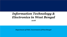 West Bengal… Growth Engine Robust Infrastructure 3Rd Largest Road Network,2Nd Largest in India in Power Largest Metro Rail Network Distribution, Quality And