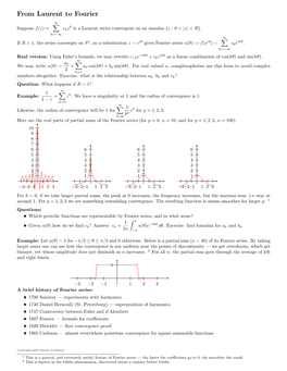 From Laurent to Fourier