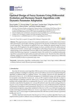 Optimal Design of Fuzzy Systems Using Differential Evolution And