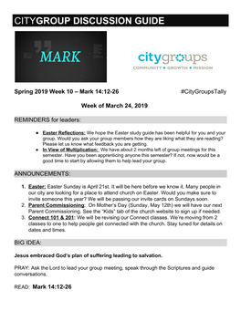 City​Group Discussion Guide