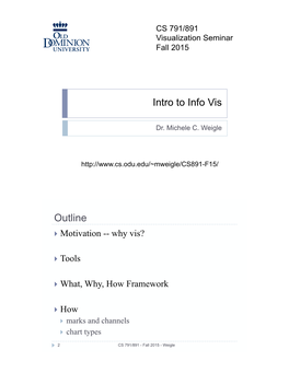 Intro to Info Vis Outline