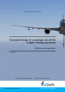 Conceptual Design of a Passenger Aircraft for In-Flight Refueling