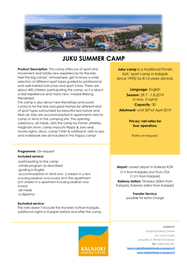 Juku Summer Camp