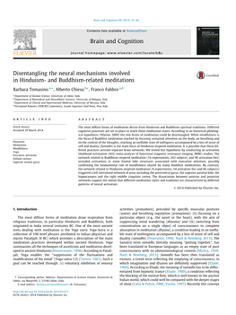 Disentangling the Neural Mechanisms Involved in Hinduism- And