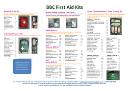 BBC First Aid Kits