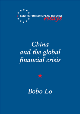 China and the Global Financial Crisis