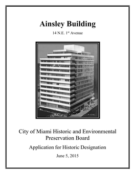 Ainsley Building 14 N.E