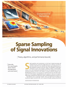 Sparse Sampling of Signal Innovations