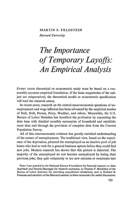 The Importance of Temporary Layoffs: an Empirical Analysis