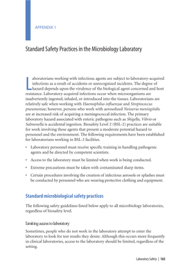 Laboratorians Working with Infectious Agents Are Subject to Laboratory-Acquired