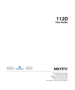 112D User Guide