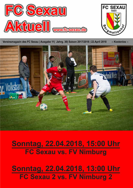 FC Sexau Aktuell Saison 2017 2018 Ausgabe 11