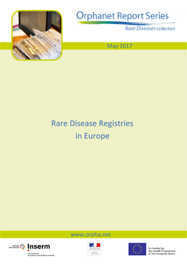Rare Disease Registries in Europe - May 2017 2