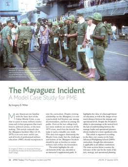 The Mayaguez Incident: a Model Case Study For