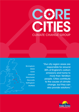 Core Cities Climate Change Group Pamphlet