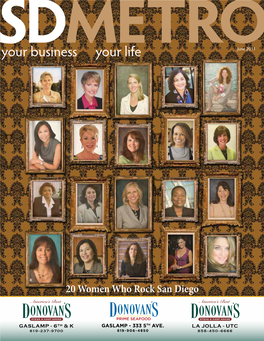 20 Women Who Rock San Diego Rancho Santa Fe Insurance San Diego’S Largest Personal Insurance Agency and Rancho Santa Fe’S Agency of Choice for the Past 25 Years