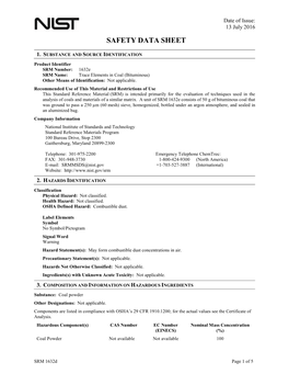 Material Safety Data Sheet