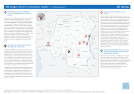 DR Congo: Weekly Humanitarian Update 18 -C 22HAD September 2017