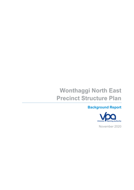 Wonthaggi North East Precinct Structure Plan
