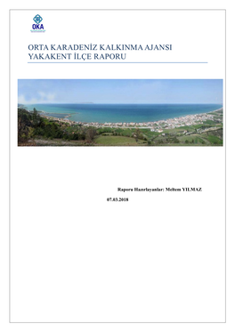 Orta Karadeniz Kalkinma Ajansi Yakakent Ilçe Raporu