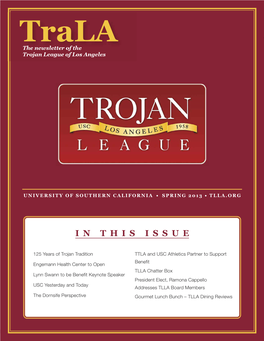 Trala the Newsletter of the Trojan League of Los Angeles