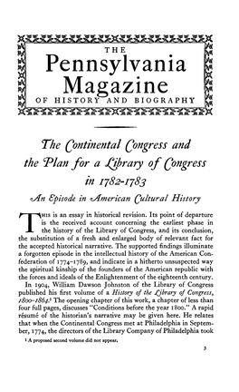 Pennsylvania Magazine of HISTORY and BIOGRAPHY