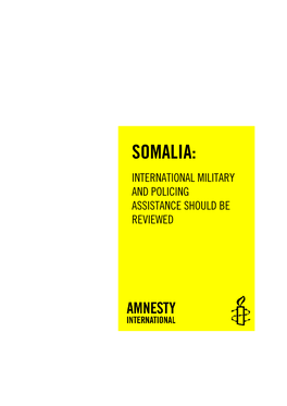 Somalia: International Military and Policing Assistance Should Be Reviewed