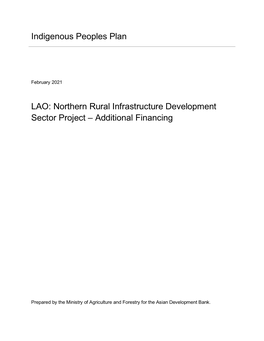 42203-025: Northern Rural Infrastructure Development Sector