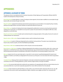 Jefferson Parish Bicycle Master Plan Appendices