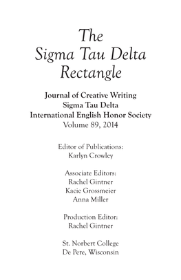 The Sigma Tau Delta Rectangle