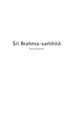 Brahma Samhita