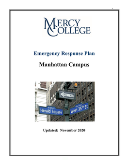 Manhattan Campus Emergency Plan