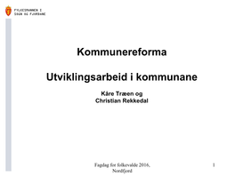 Regional Strategi for Bygdeutvikling