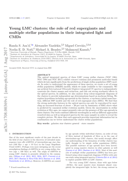 Young LMC Clusters: the Role of Red Supergiants and Multiple Stellar