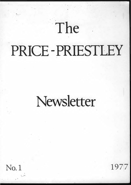 Price-Priestley Newsletter 1(1977) [PDF 17008KB]