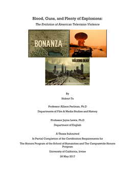 Blood, Guns, and Plenty of Explosions: the Evolution of American Television Violence